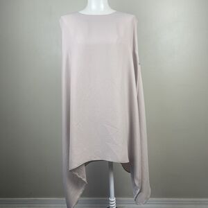 IRO Lee Women’s Sleeveless Cape  Tunic Blouse Nude Size 40 US 8 Large